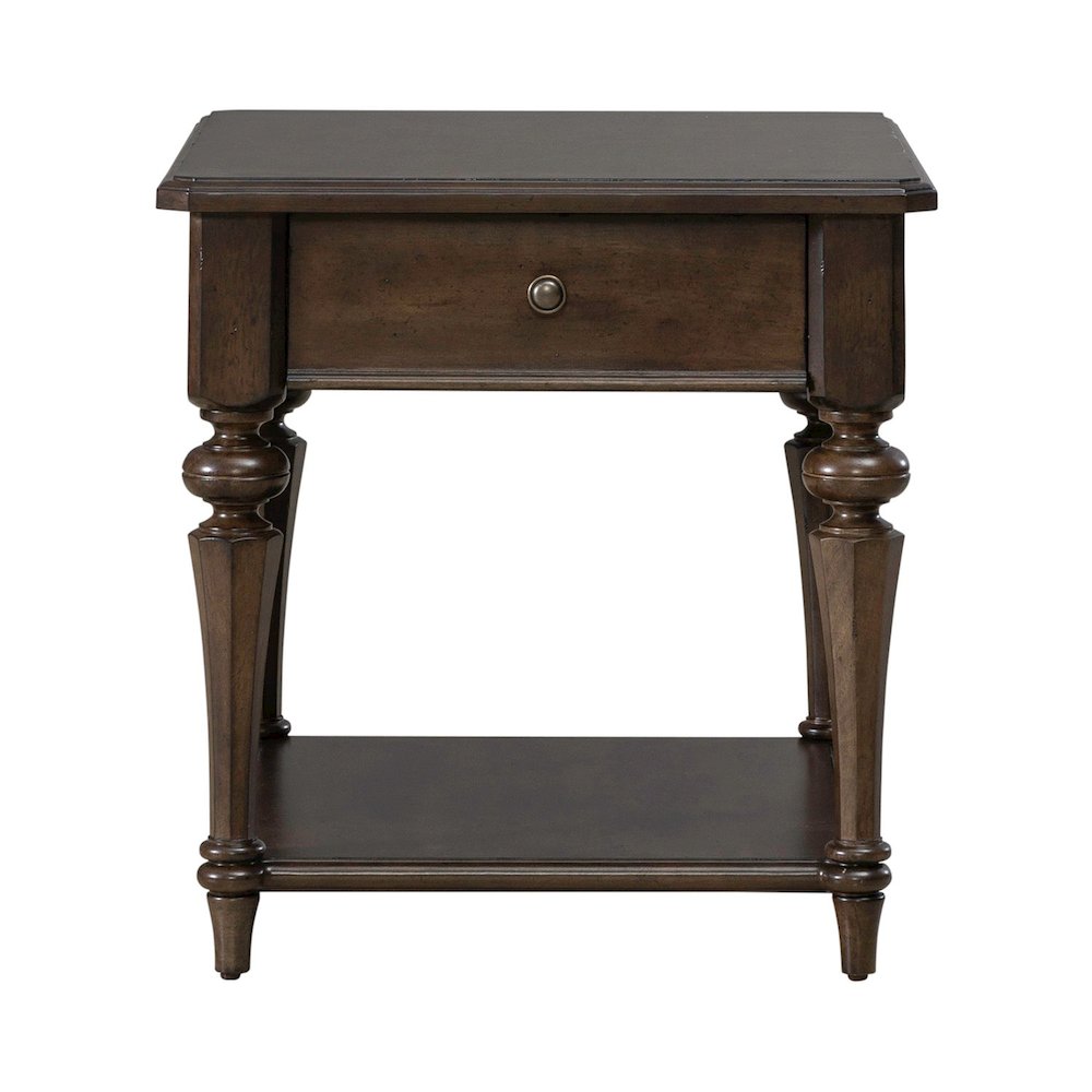 Arden Road Living Room Drawer End Table  - Satin Cherry