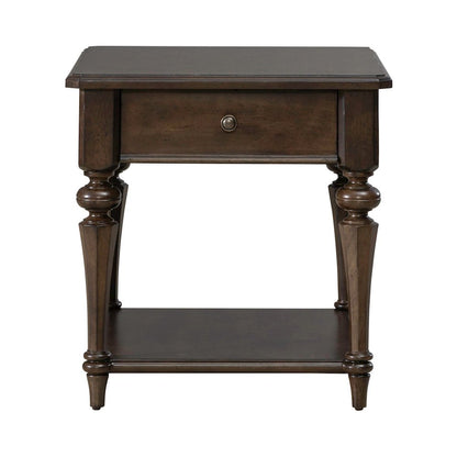 Arden Road Living Room Drawer End Table  - Satin Cherry