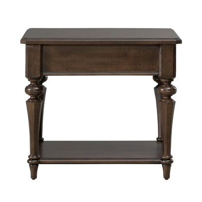 Arden Road Living Room Drawer End Table  - Satin Cherry