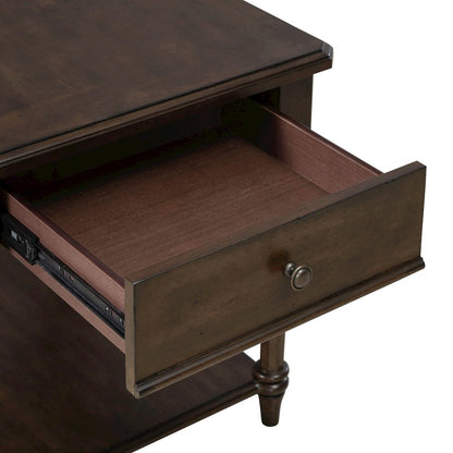 Arden Road Living Room Drawer End Table  - Satin Cherry