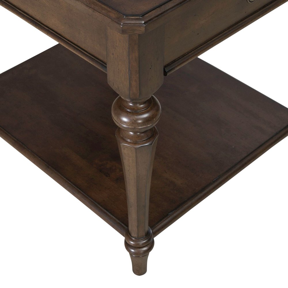 Arden Road Living Room Drawer End Table  - Satin Cherry