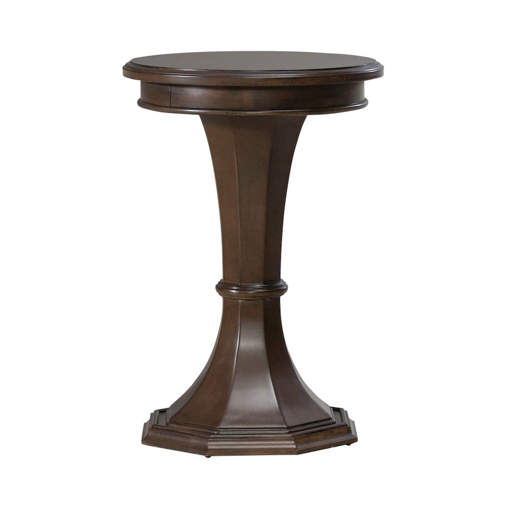 Arden Road Living Room Round Chairside Table  - Satin Cherry