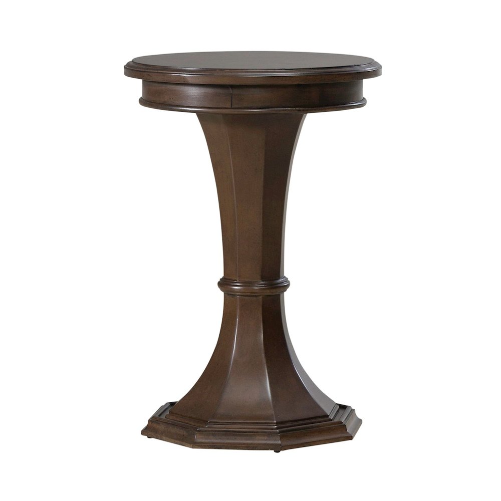 Arden Road Living Room Round Chairside Table  - Satin Cherry