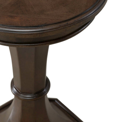 Arden Road Living Room Round Chairside Table  - Satin Cherry