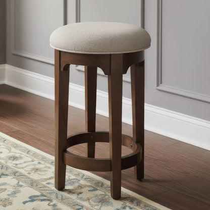 Arden Road 4 Piece Set - Bar Console, 3 Stools, Satin Cherry Poplar Wood