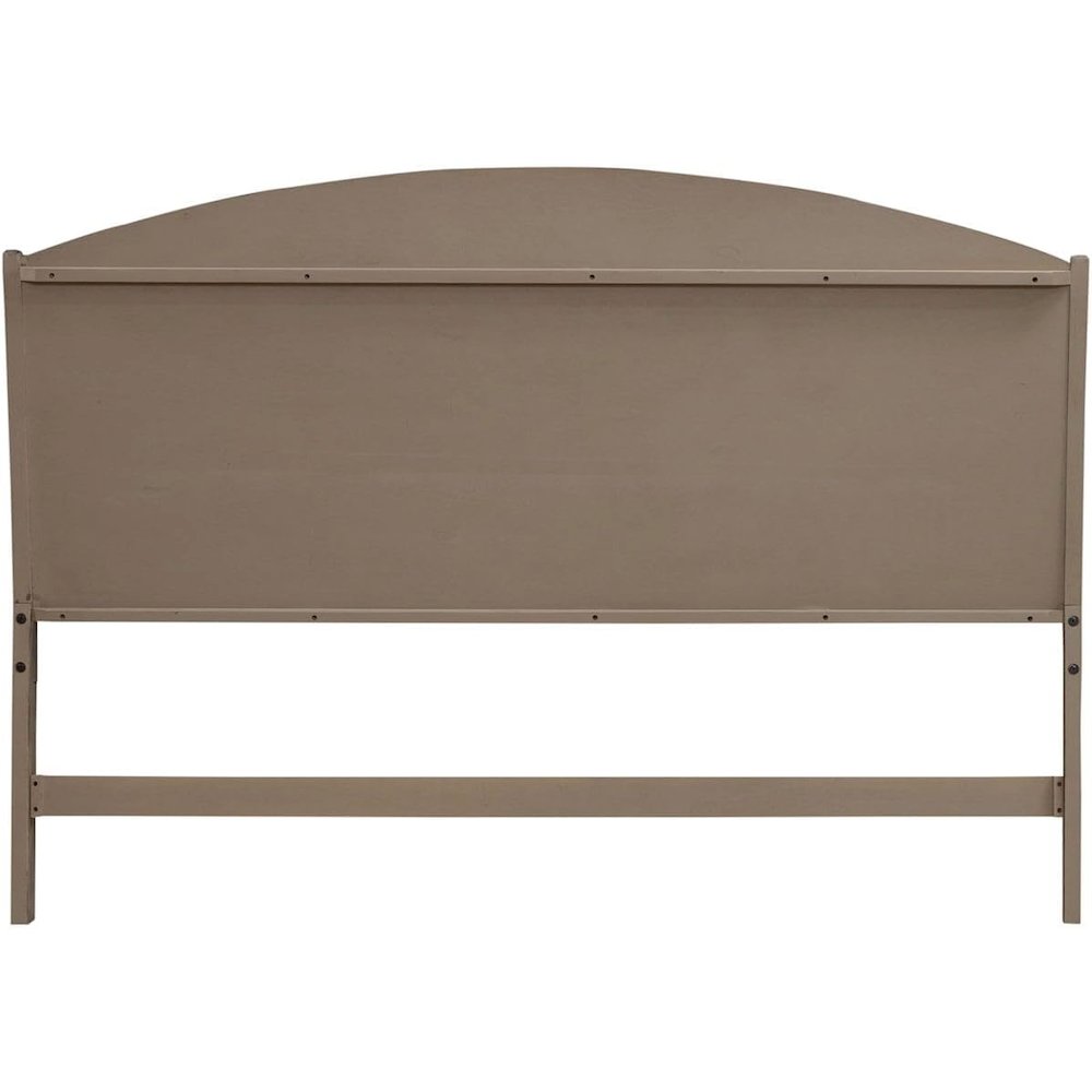 Avalon Queen Panel Headboard with Oak Wood Frame  - Burnished Beige