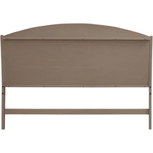 Avalon Queen Panel Headboard with Oak Wood Frame  - Burnished Beige