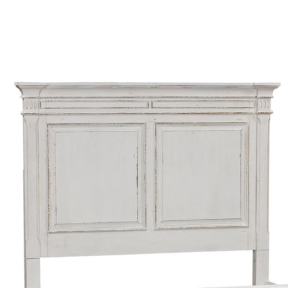 Abbey Park Queen Panel Headboard in Antique White