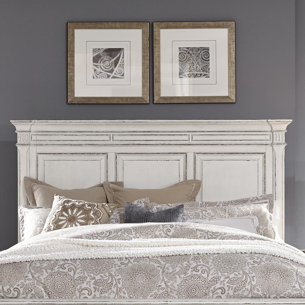 Abbey Park Queen Panel Headboard in Antique White