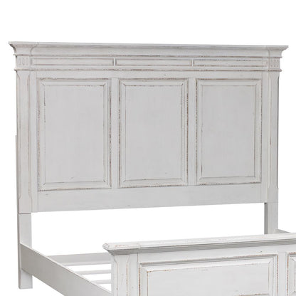 Abbey Park King Panel Headboard in Antique White