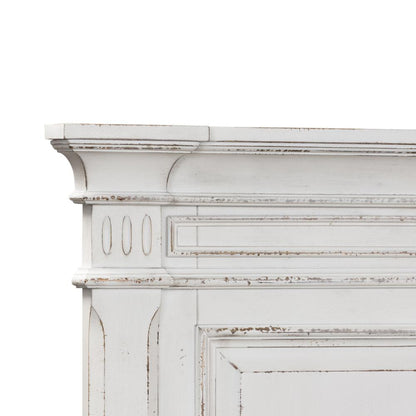Abbey Park King Panel Headboard in Antique White