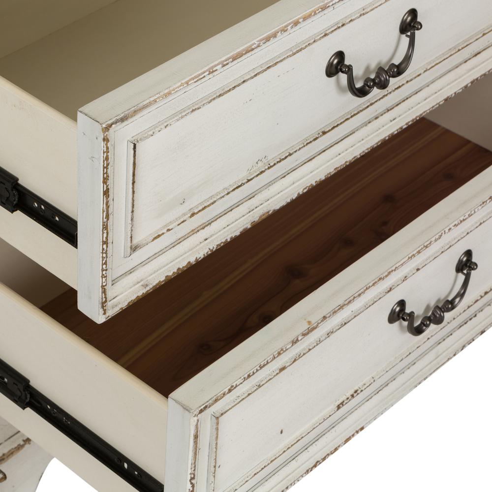 Abbey Park 5 Drawer Chest in Antique White