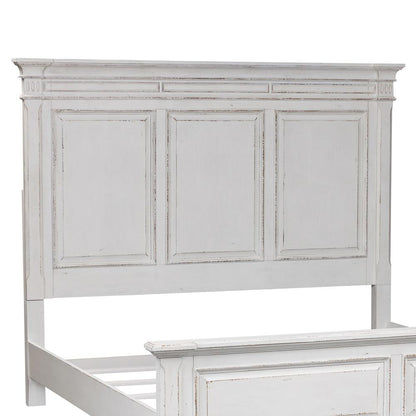 Abbey Park King California Panel Bed in Antique White