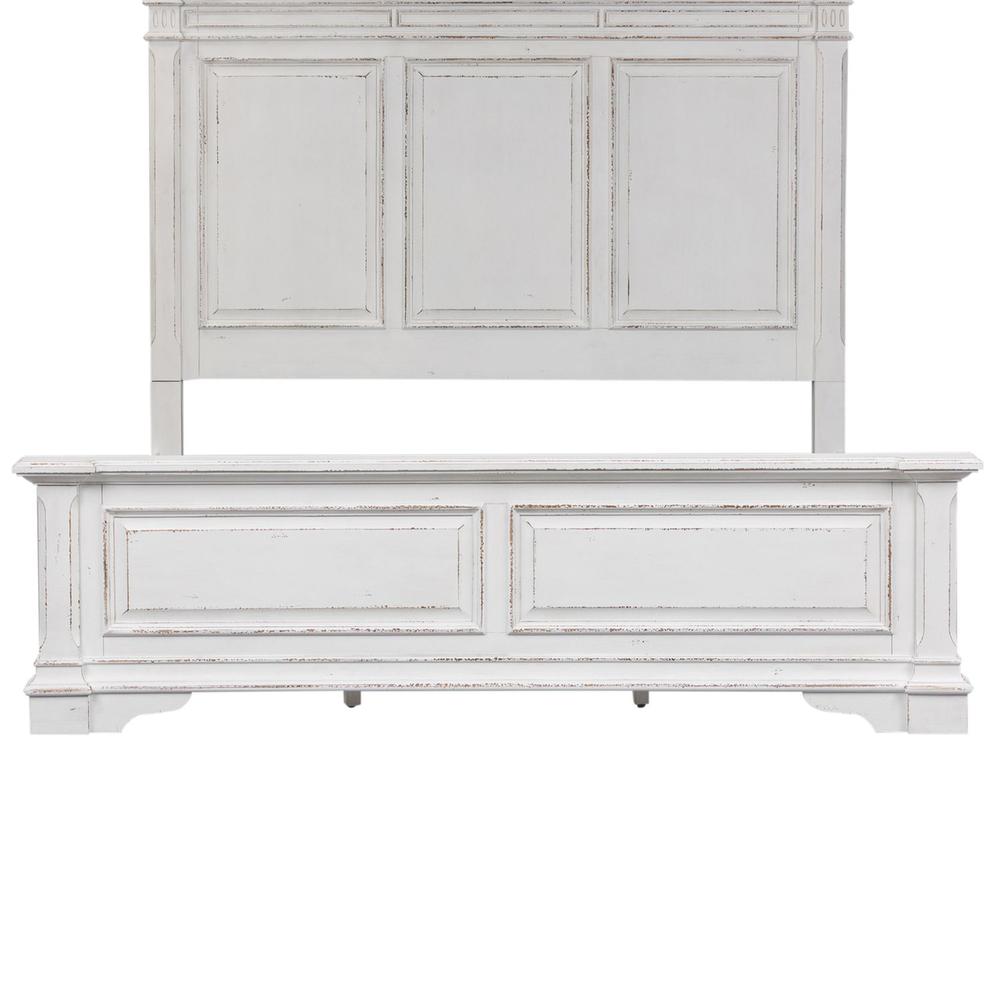 Abbey Park King California Panel Bed in Antique White