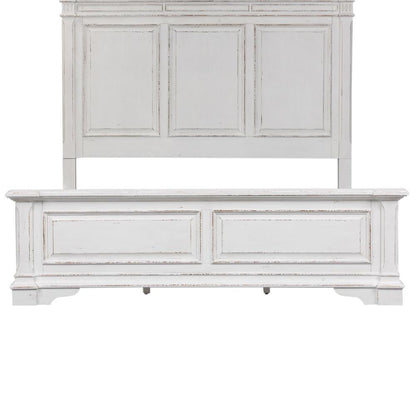 Abbey Park King California Panel Bed in Antique White