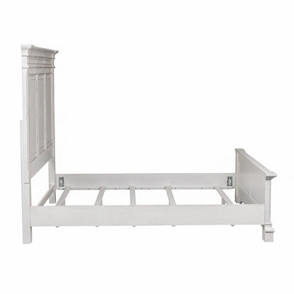 Abbey Park King California Panel Bed in Antique White