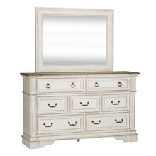 Abbey Park Dresser & Mirror in Antique White