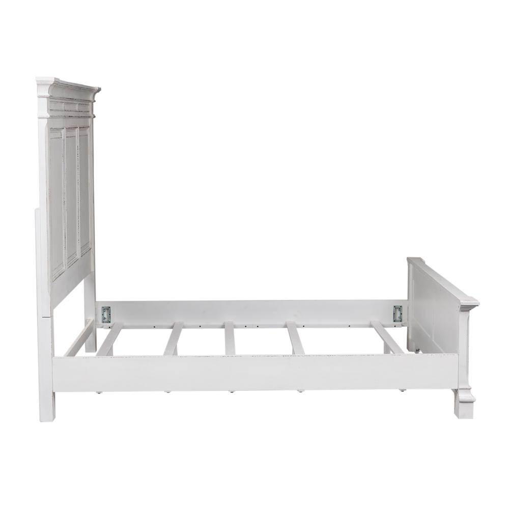 Abbey Park King Panel Bed in Antique White