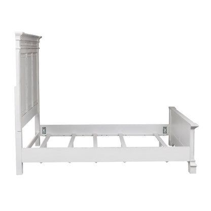 Abbey Park King Panel Bed in Antique White