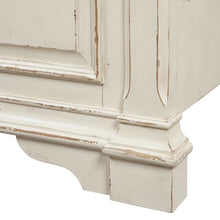 Rubberwood Solid Wood King Panel Bed with Headboard, White