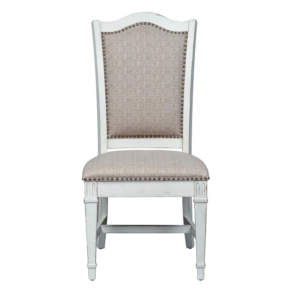 Abbey Park Upholstered Side Chair (RTA)-Set of 2 in Antique White