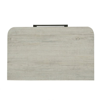 Modern Play Bedroom Nightstand with AC USB Charging Station - Natural White