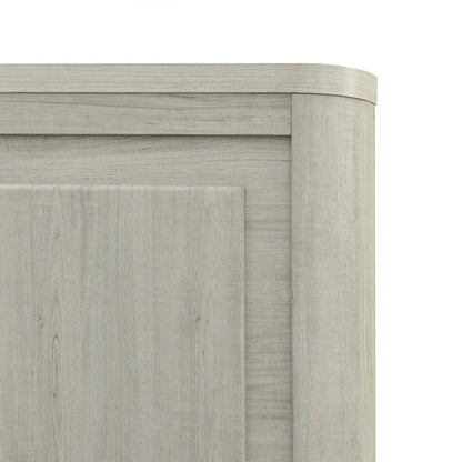 Modern Play Queen Panel Bed - Natural White