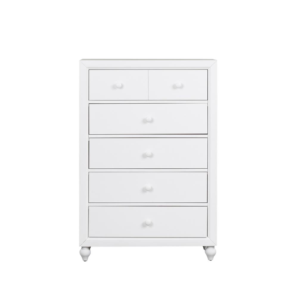Cottage View 5 Drawer Chest in White