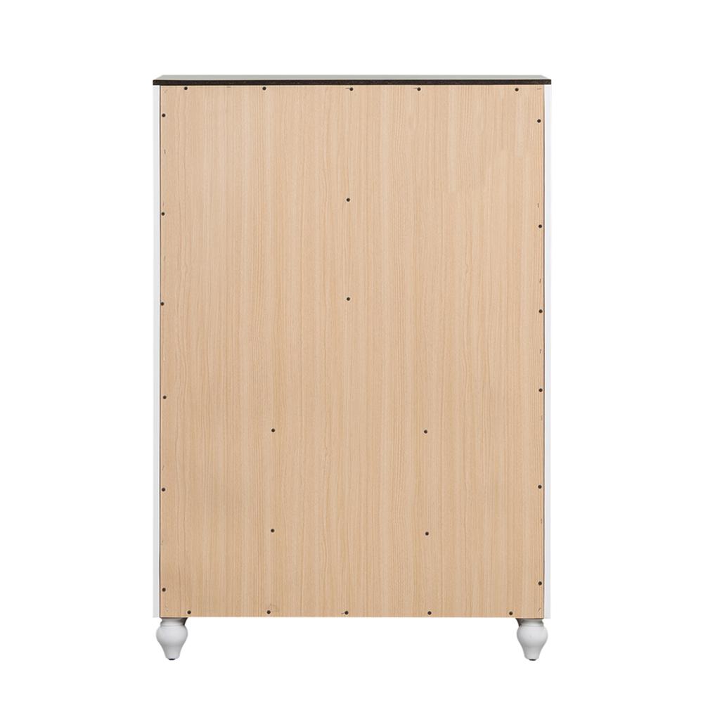 Cottage View 5 Drawer Chest in White