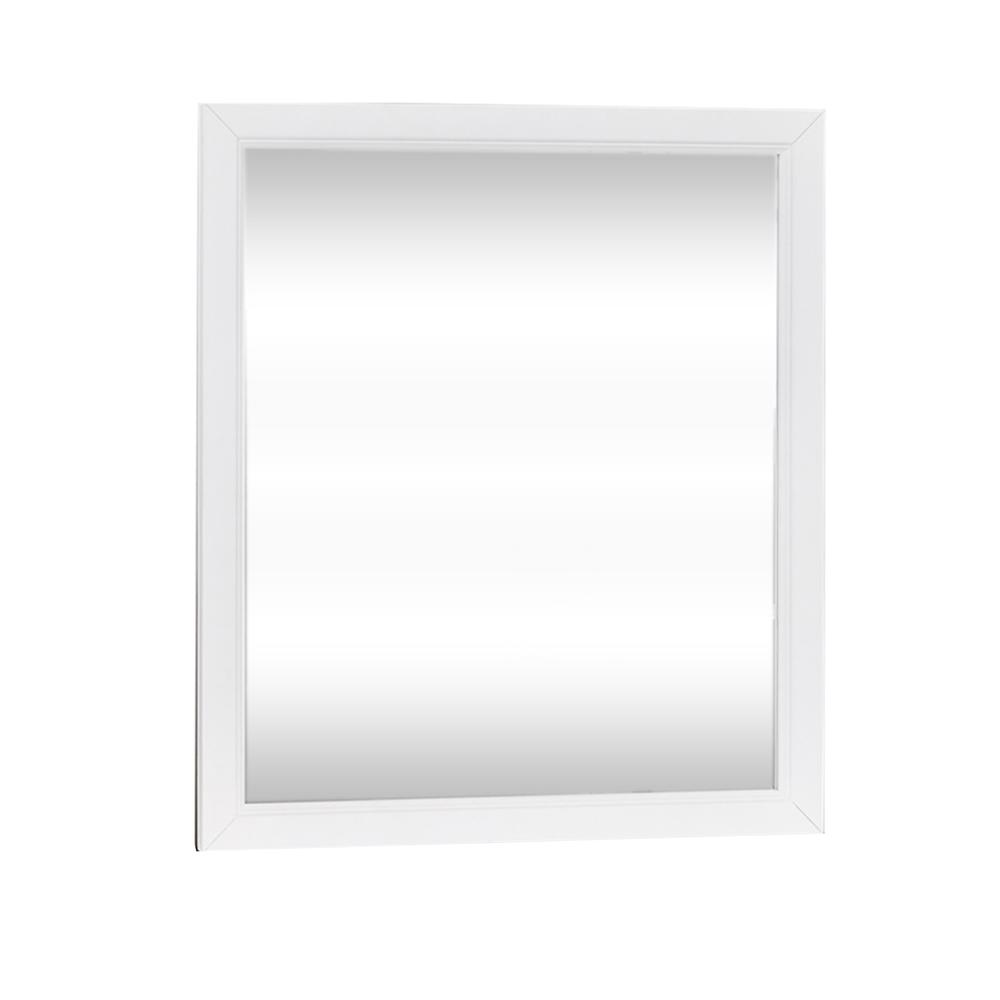 Cottage View Mirror in White