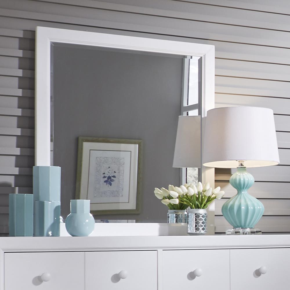 Cottage View Mirror in White