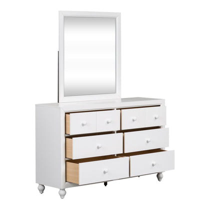 Cottage View Dresser & Mirror in White