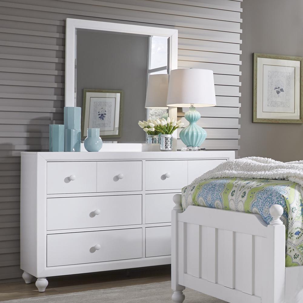 Cottage View Dresser & Mirror in White