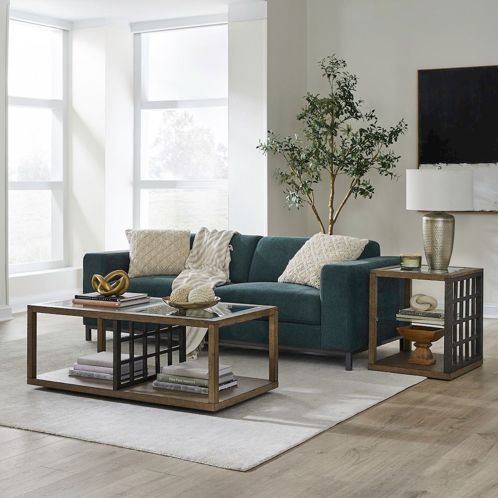 Bayhill Trellis 3 Piece Set for Living Room - Cocktail Table, 2 End Tables