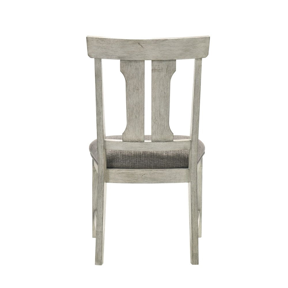 Hallendale Splat Back Side Chair (RTA) - Set of 2 - Gravel Wash