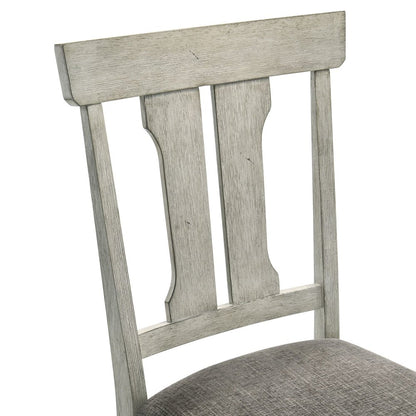 Hallendale Splat Back Side Chair (RTA) - Set of 2 - Gravel Wash