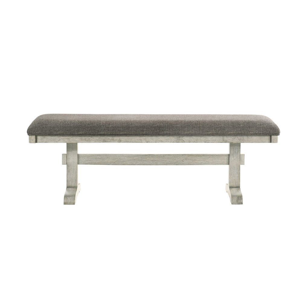 Hallendale Uph Dining Bench (RTA) - Gravel Wash