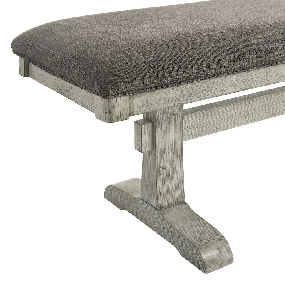 Hallendale Uph Dining Bench (RTA) - Gravel Wash