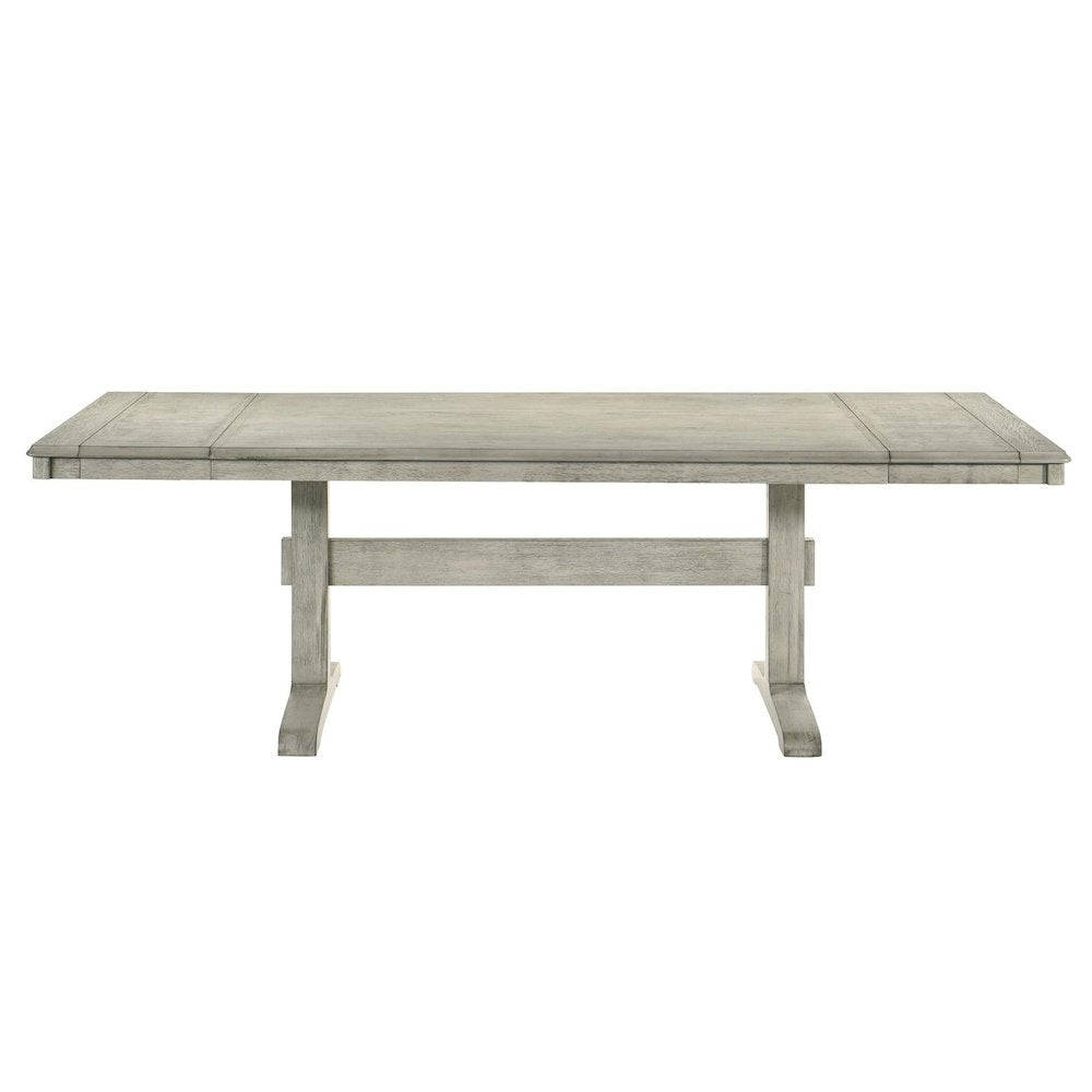 Hallendale 5 Piece Trestle Table Set - Gravel Wash