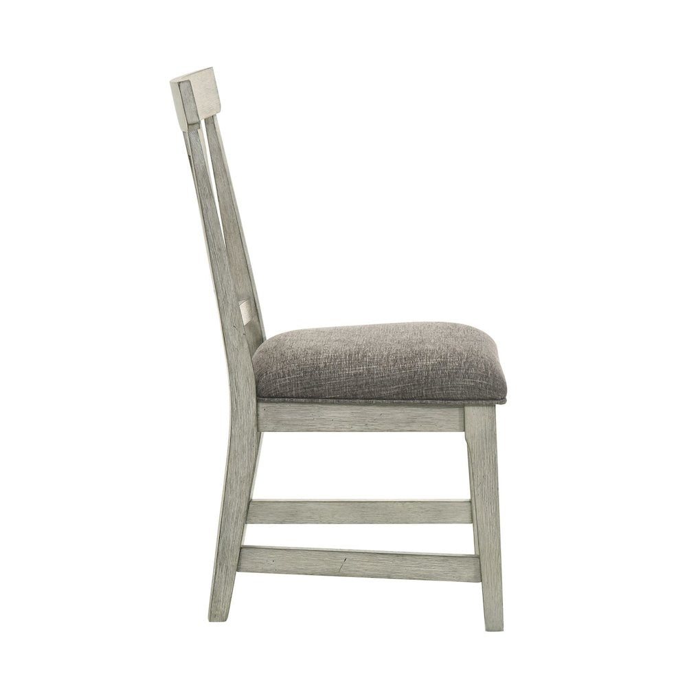 Hallendale 7 Piece Trestle Table Set - Gravel Wash