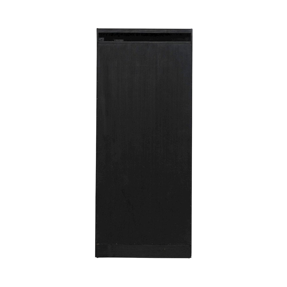 Bookcase for Home Office Touch LED Light- Aged Charcoal,Rub Thru & Caramel