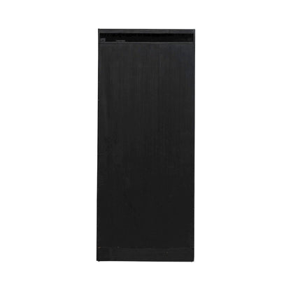Bookcase for Home Office Touch LED Light- Aged Charcoal,Rub Thru & Caramel