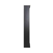 Meritage 84 Inch Bookcase for Home Office - Aged Charcoal w/ Rub Thru & Caramel