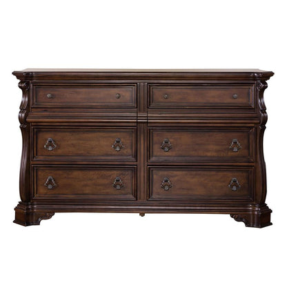 Arbor Place 8 Drawer Double Dresser in Brownstone