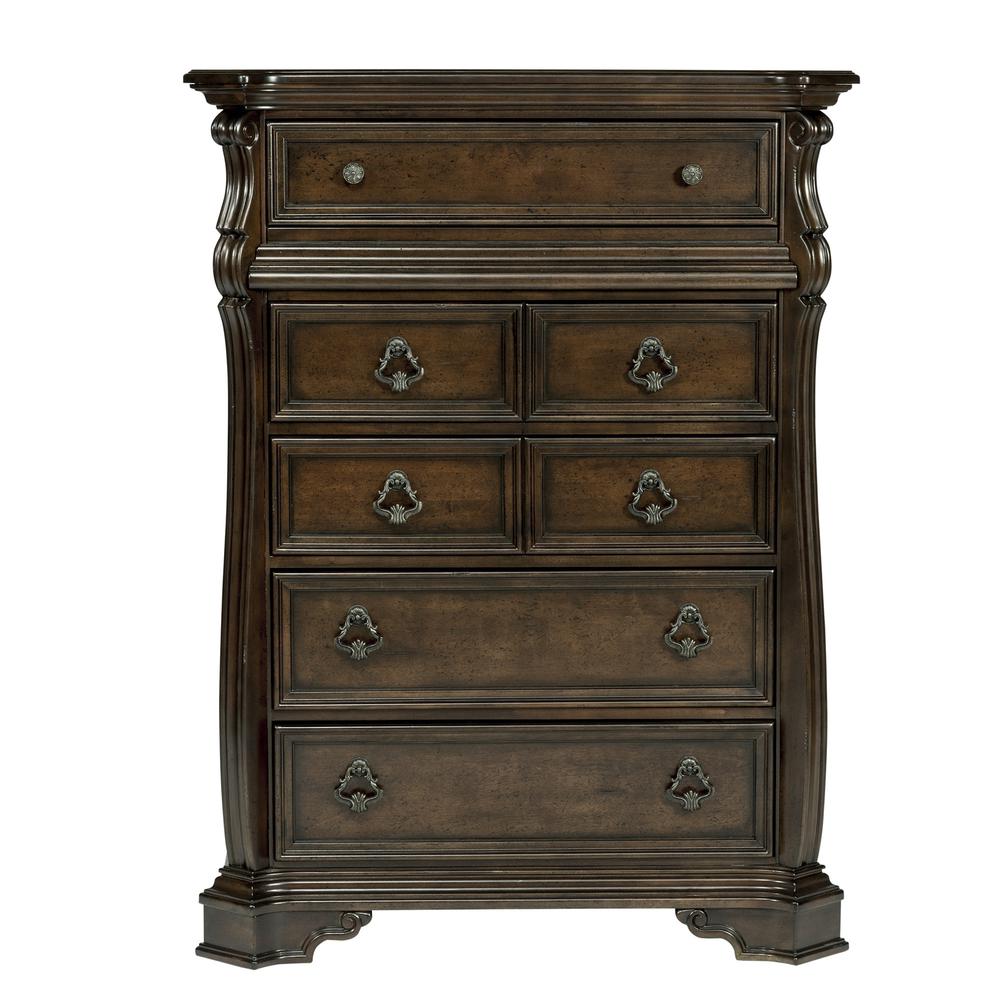 Arbor Place 6 Drawer Chest in Brownstone