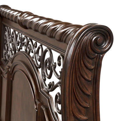 Arbor Place King Sleigh Bed in Brownstone