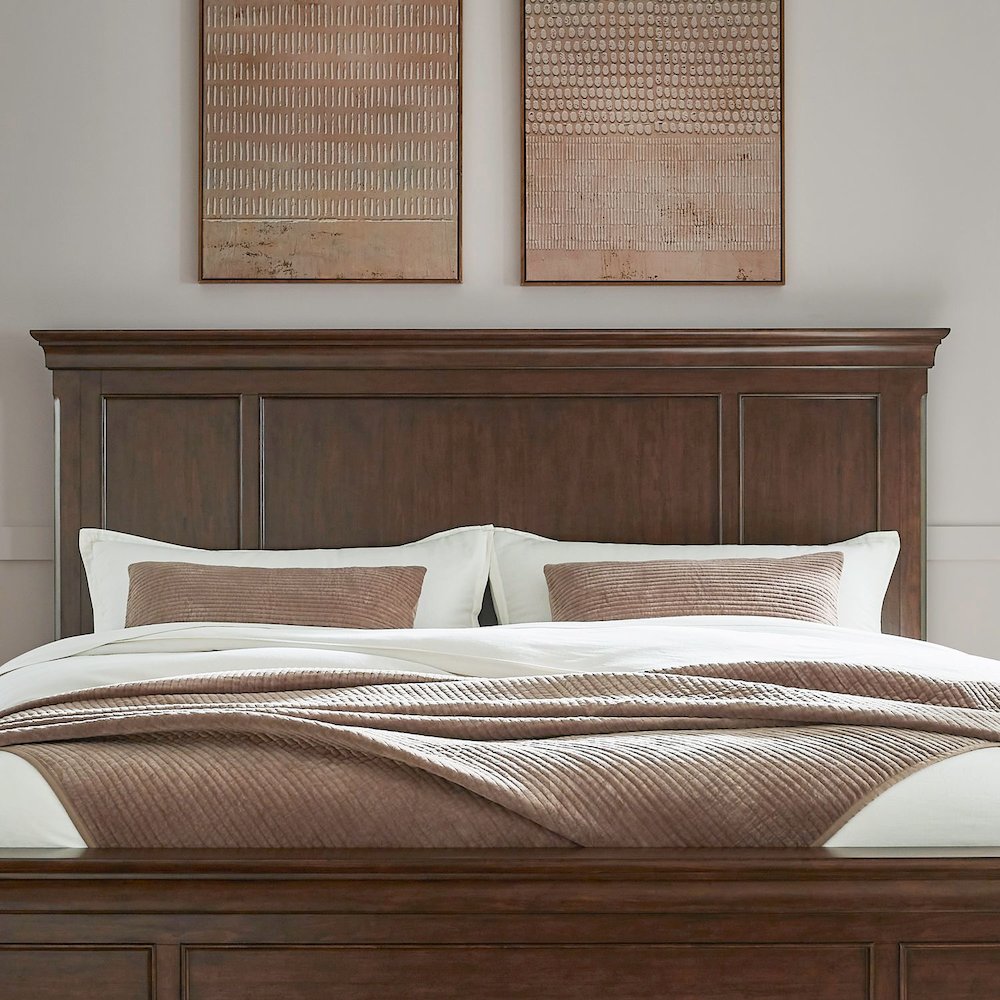 Rustic Traditions King Panel Bed Headboard - Rustic Cherry