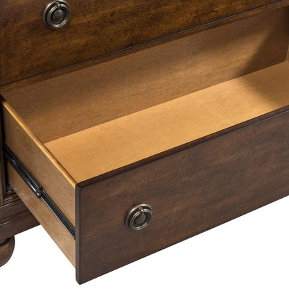 Rustic Traditions 5 Drawer Chest in Rustic Cherry