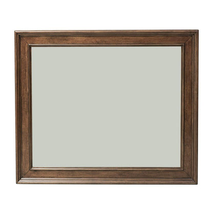 Rustic Traditions Landscape Mirror in Rustic Cherry