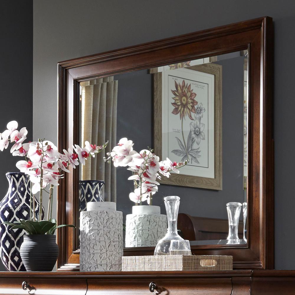 Rustic Traditions Landscape Mirror in Rustic Cherry